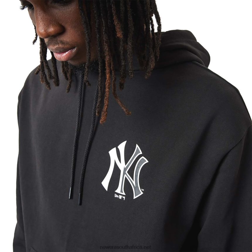 New York Yankees MLB Team Logo Black Hoodie New Era TRBRBN2723