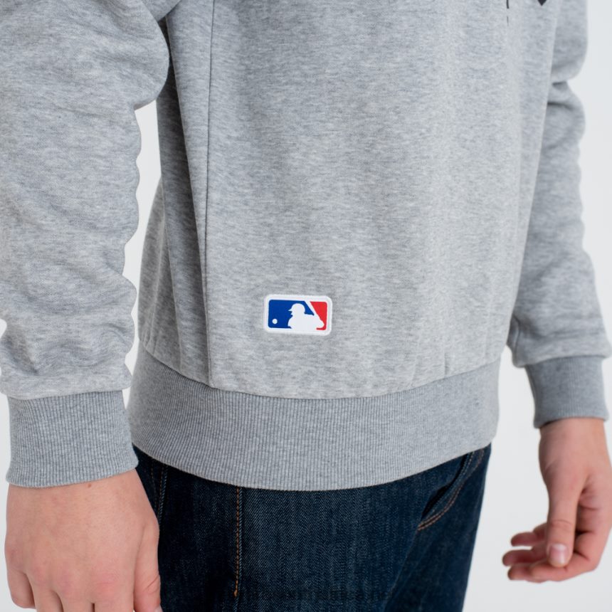 New York Yankees MLB Team Logo Grey Crew Neck Sweatshirt New Era TRBRBN2782