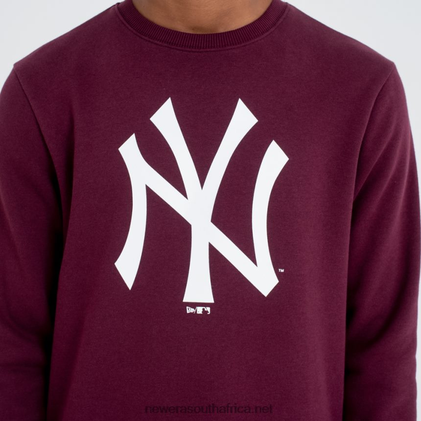 New York Yankees MLB Team Logo Maroon Crew Neck Sweatshirt New Era TRBRBN2790