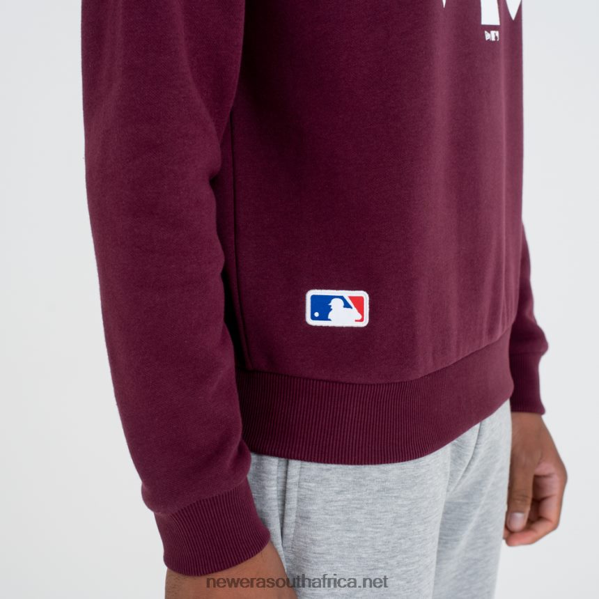 New York Yankees MLB Team Logo Maroon Crew Neck Sweatshirt New Era TRBRBN2790