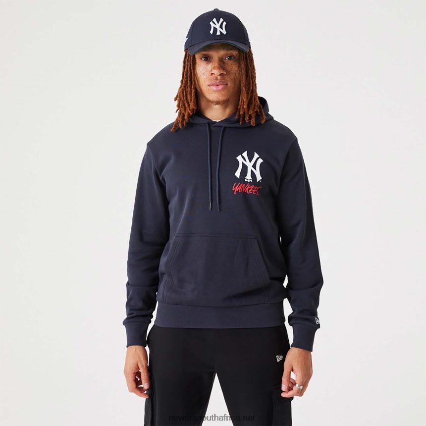 New York Yankees MLB Team Logo Navy Pullover Hoodie New Era TRBRBN2721