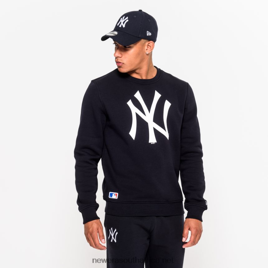 New York Yankees Navy Crew Neck Sweatshirt New Era TRBRBN2694