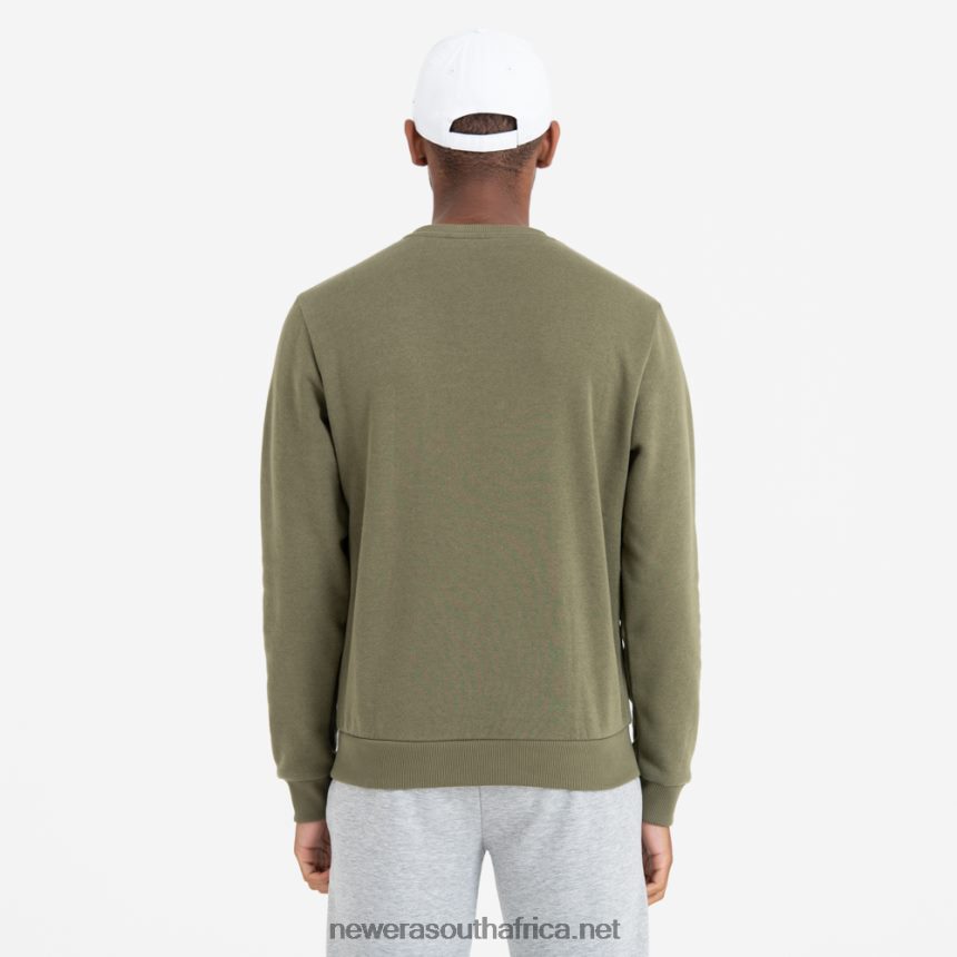 New York Yankees Team Logo Green Crew Neck Sweatshirt New Era TRBRBN2758