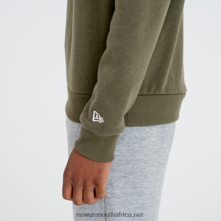 New York Yankees Team Logo Green Crew Neck Sweatshirt New Era TRBRBN2758