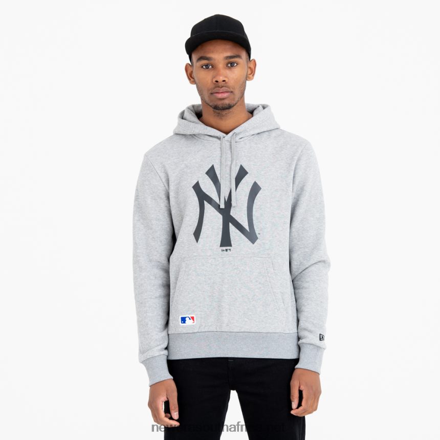 New York Yankees Team Logo Grey Hoodie New Era TRBRBN2804