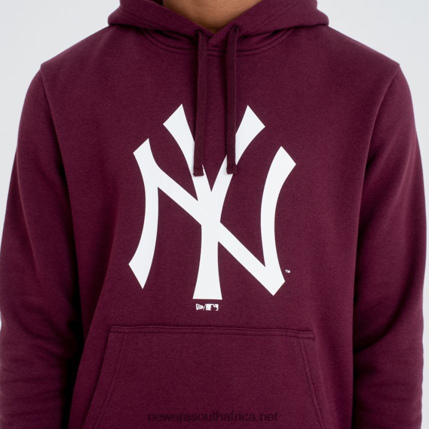 New York Yankees Team Logo Maroon Hoodie New Era TRBRBN2774
