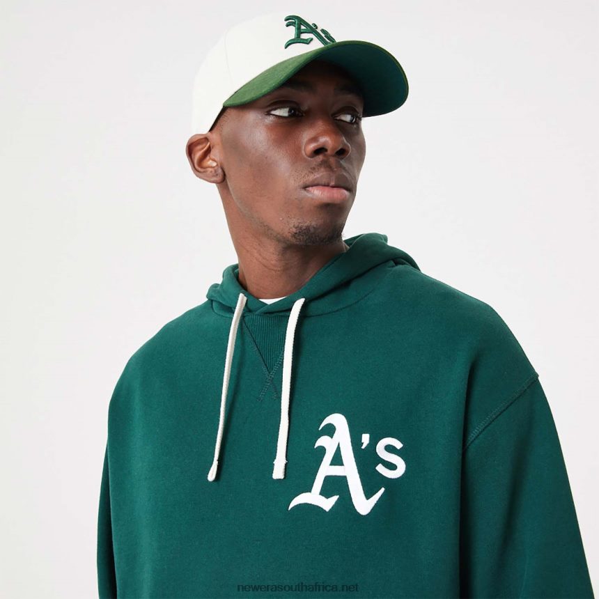 Oakland Athletics MLB Heritage Dark Green Oversized Hoodie New Era TRBRBN2697