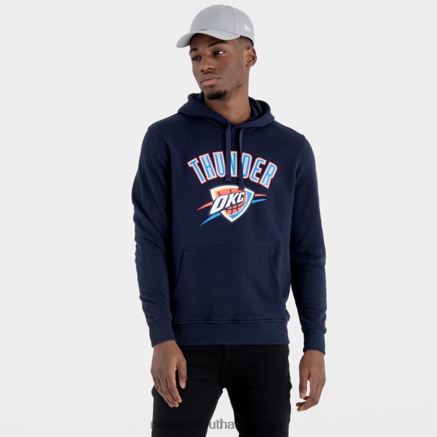 Oklahoma City Thunder Team Logo Navy Hoodie New Era TRBRBN2767