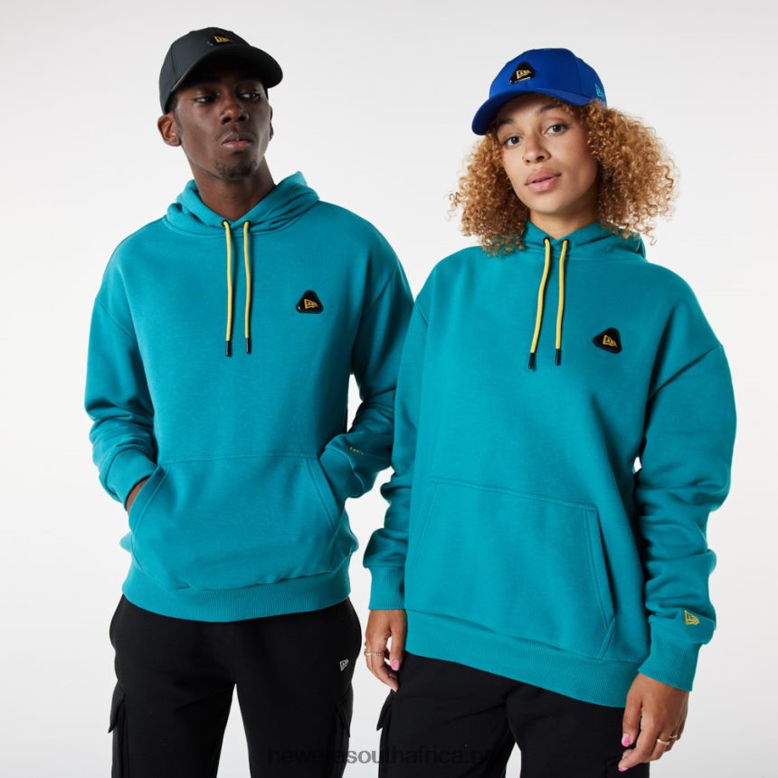 Rubber Patch Turquoise Oversized Hoodie New Era TRBRBN2699