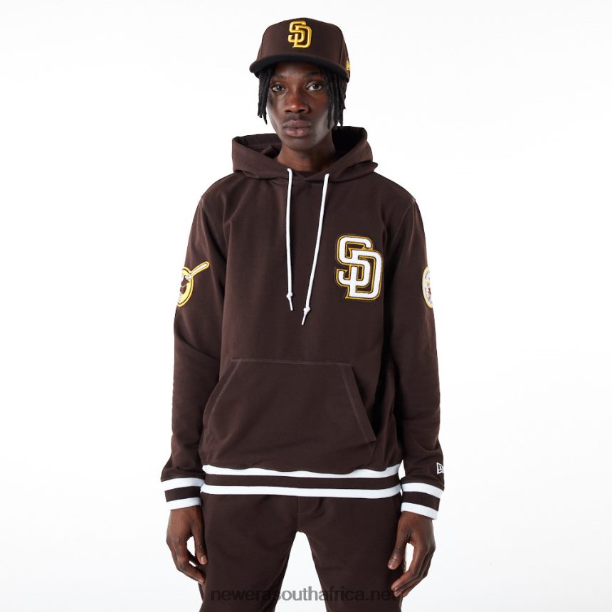 San Diego Padres MLB Logo Select Black Hoodie New Era TRBRBN2666
