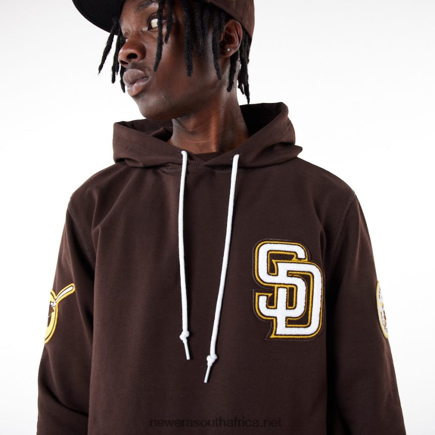 San Diego Padres MLB Logo Select Black Hoodie New Era TRBRBN2666