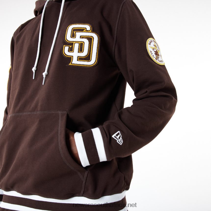 San Diego Padres MLB Logo Select Black Hoodie New Era TRBRBN2666