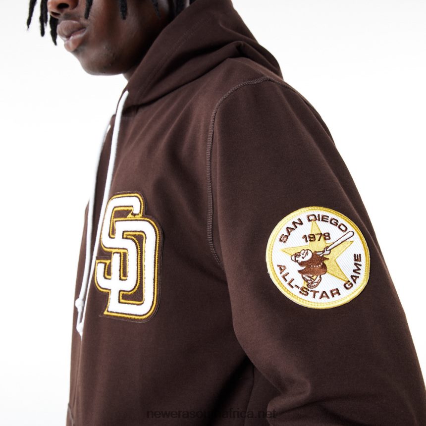 San Diego Padres MLB Logo Select Black Hoodie New Era TRBRBN2666