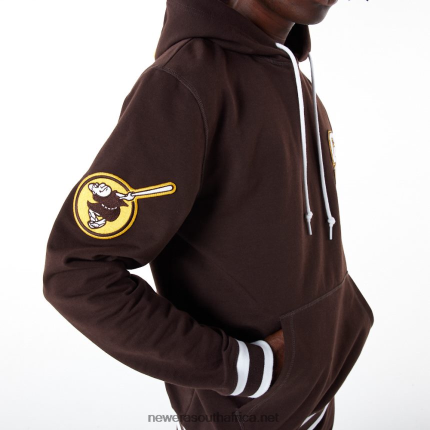 San Diego Padres MLB Logo Select Black Hoodie New Era TRBRBN2666