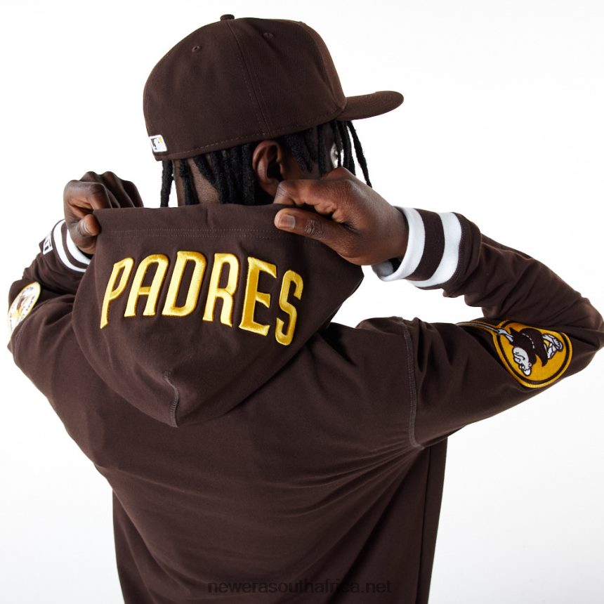 San Diego Padres MLB Logo Select Black Hoodie New Era TRBRBN2666