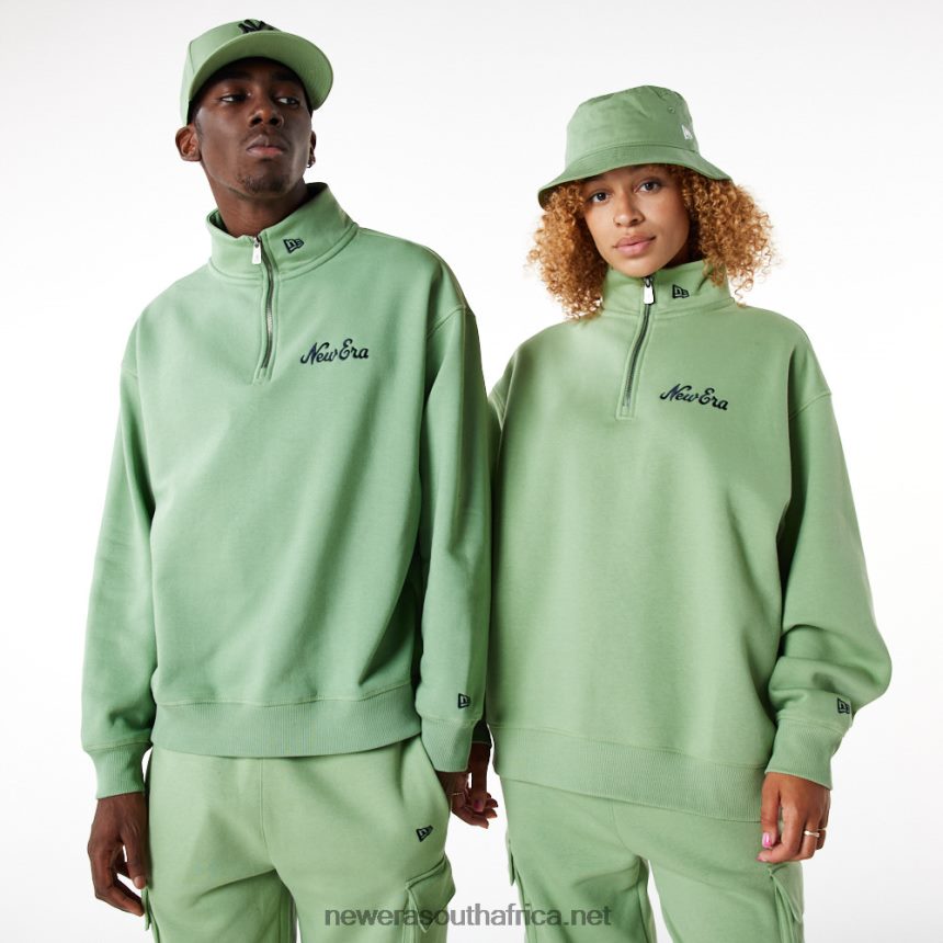 Script Green Half Zip Sweatshirt New Era TRBRBN2667