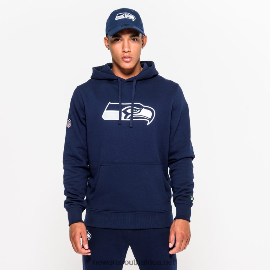 Seattle Seahawks Team Logo Blue Hoodie New Era TRBRBN2780