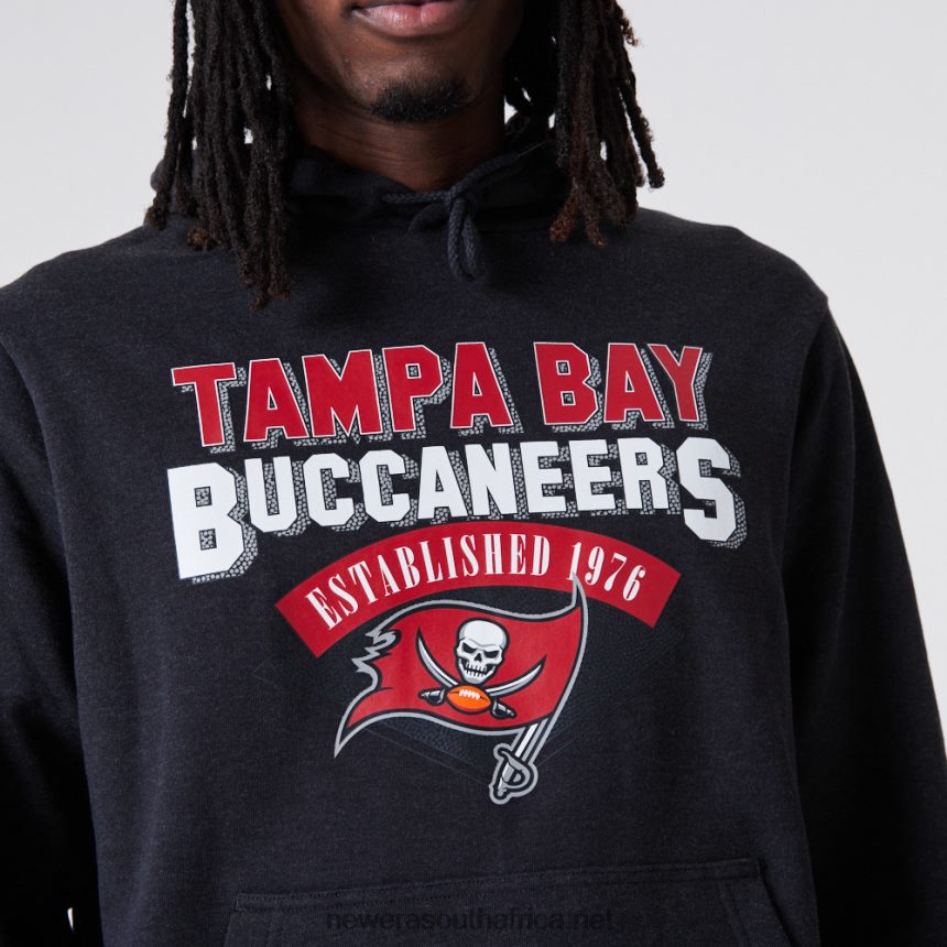 Tampa Bay Buccaneers NFL Team Logo Grey Hoodie New Era TRBRBN2792