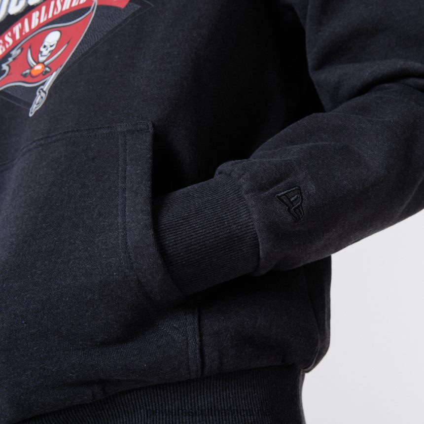 Tampa Bay Buccaneers NFL Team Logo Grey Hoodie New Era TRBRBN2792