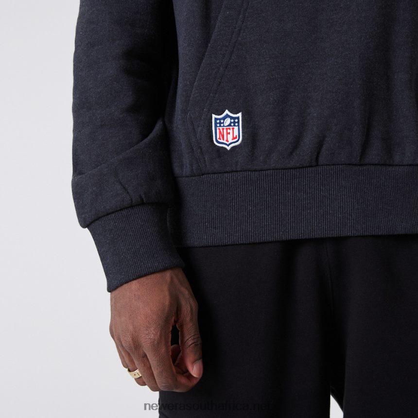 Tampa Bay Buccaneers NFL Team Logo Grey Hoodie New Era TRBRBN2792