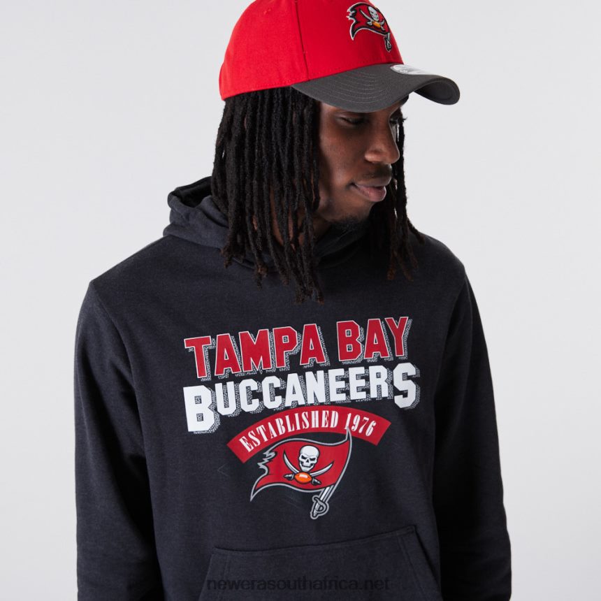 Tampa Bay Buccaneers NFL Team Logo Grey Hoodie New Era TRBRBN2792