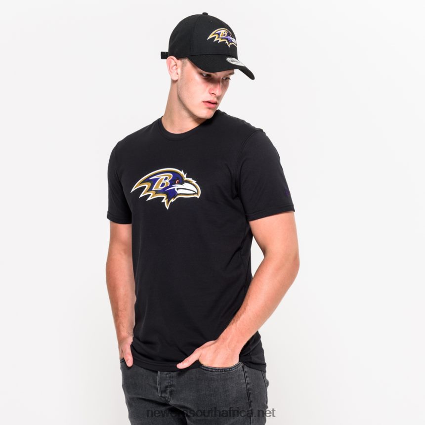 Baltimore Ravens Team Logo Black T-Shirt New Era TRBRBN2953