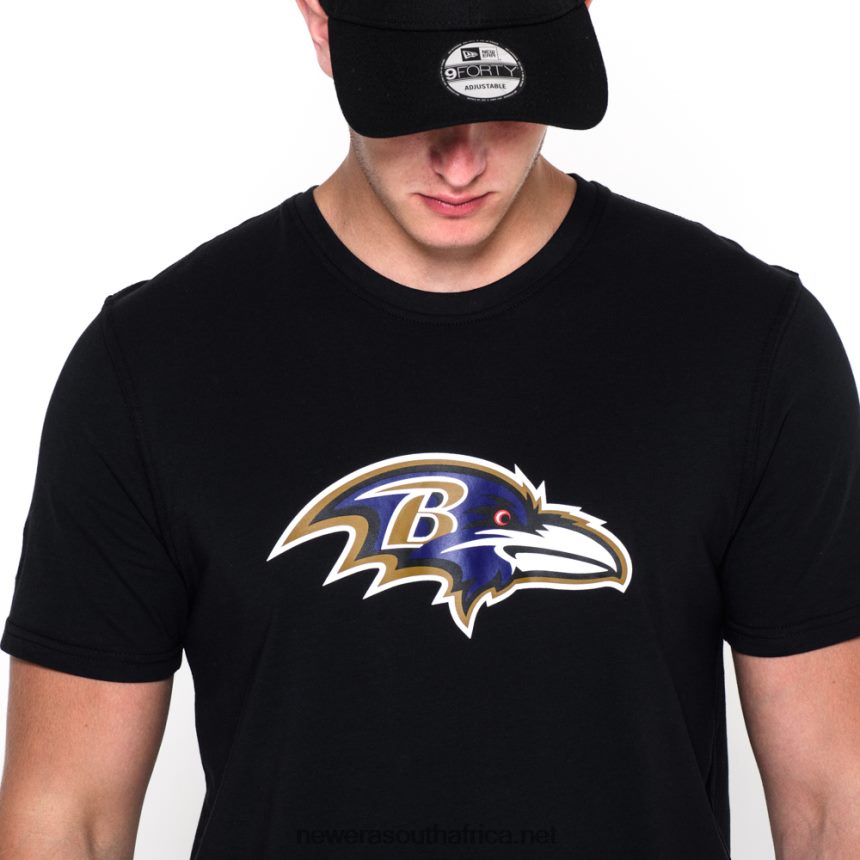 Baltimore Ravens Team Logo Black T-Shirt New Era TRBRBN2953