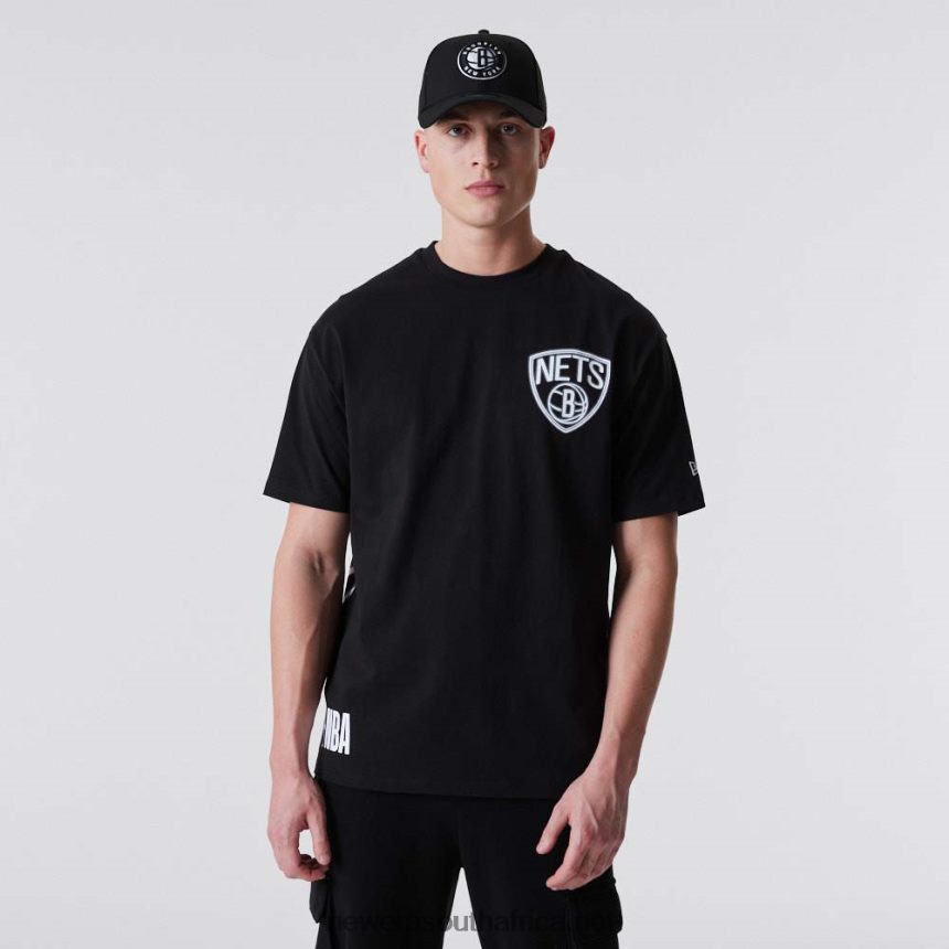 Brooklyn Nets Neon Oversized Black T-Shirt New Era TRBRBN3165