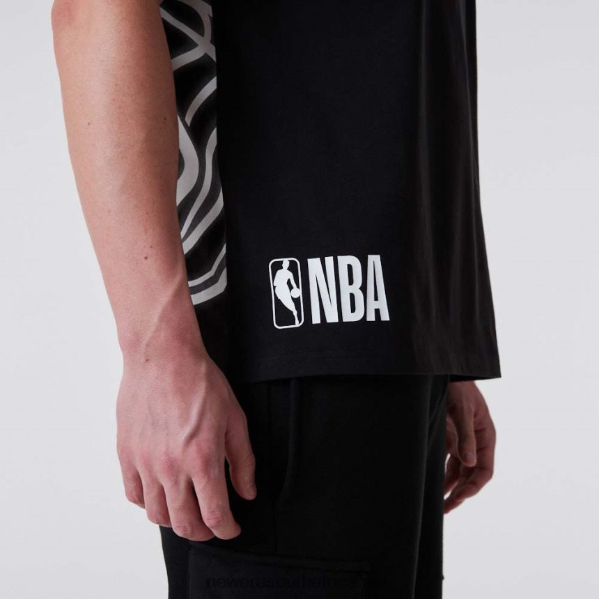 Brooklyn Nets Neon Oversized Black T-Shirt New Era TRBRBN3165