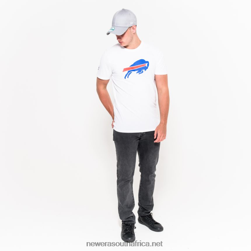 Buffalo Bills NFL Team Logo White T-Shirt New Era TRBRBN2952