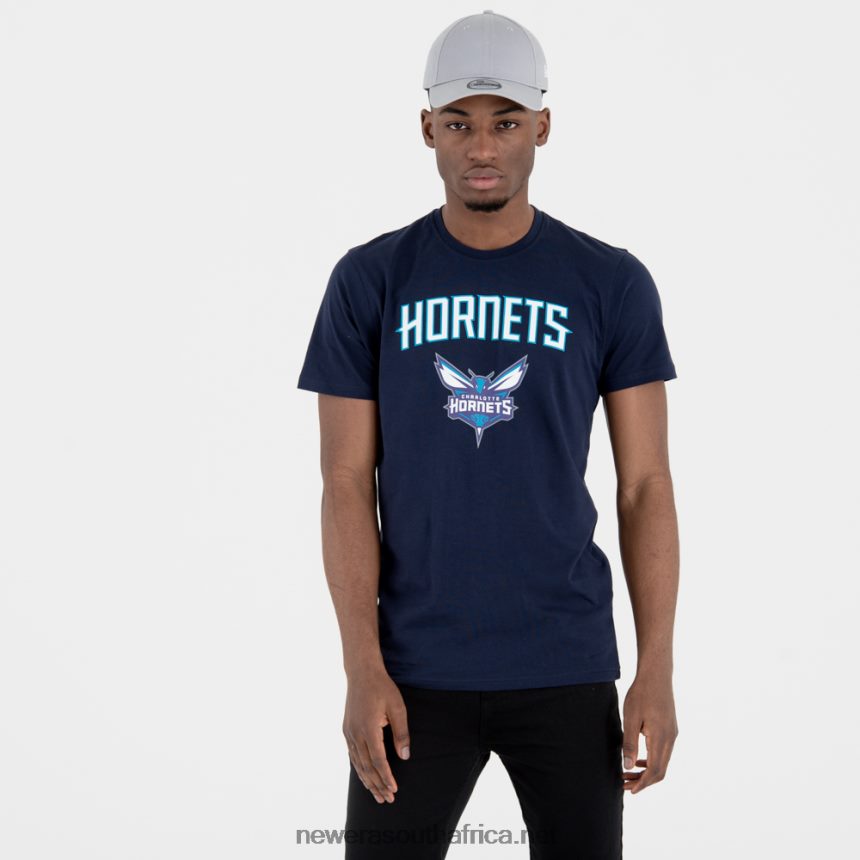 Charlotte Hornets Team Logo Navy T-Shirt New Era TRBRBN3133