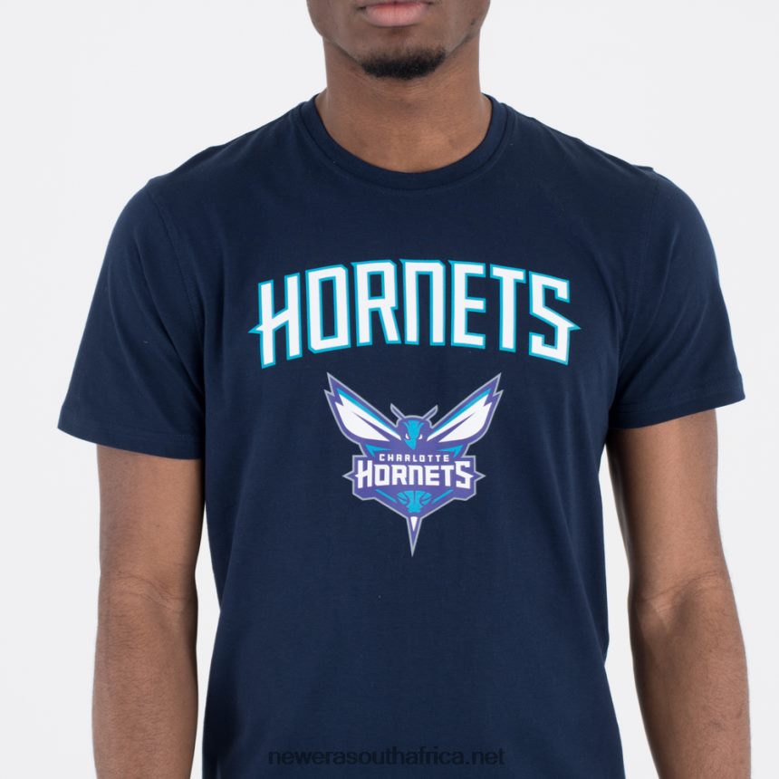 Charlotte Hornets Team Logo Navy T-Shirt New Era TRBRBN3133