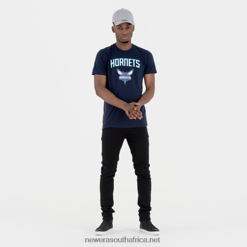 Charlotte Hornets Team Logo Navy T-Shirt New Era TRBRBN3133