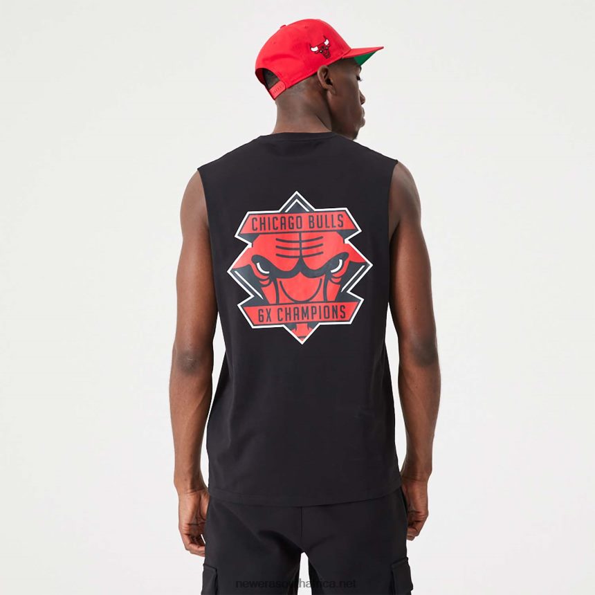 Chicago Bulls NBA Championship Black Tank Top New Era TRBRBN2956
