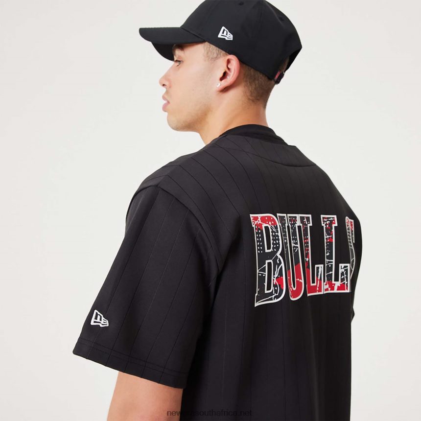 Chicago Bulls NBA Infill Team Logo Black Jersey New Era TRBRBN3012