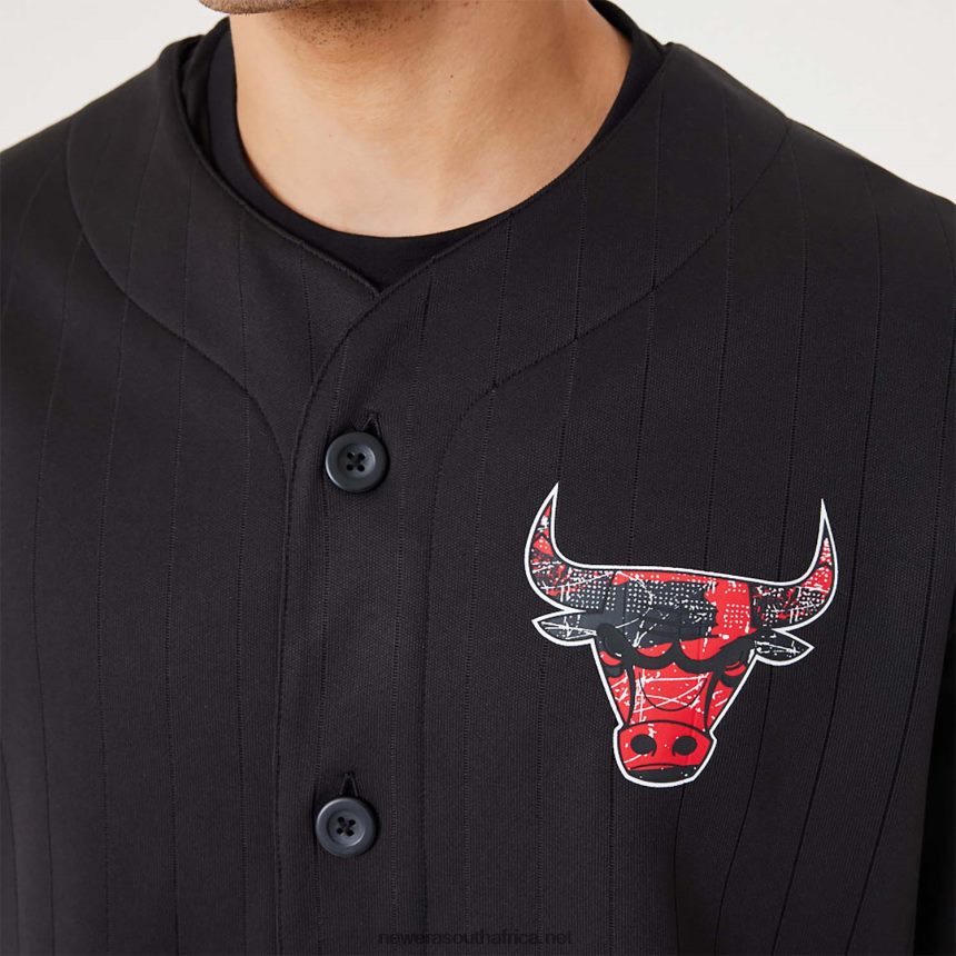 Chicago Bulls NBA Infill Team Logo Black Jersey New Era TRBRBN3012