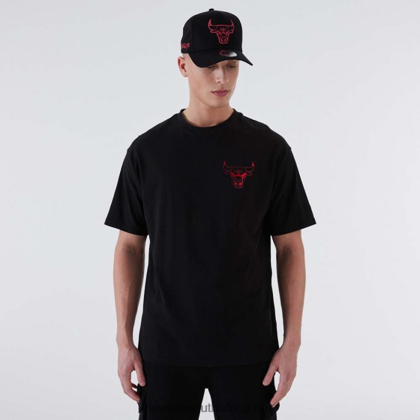 Chicago Bulls NBA Metallic Black T-Shirt New Era TRBRBN2876