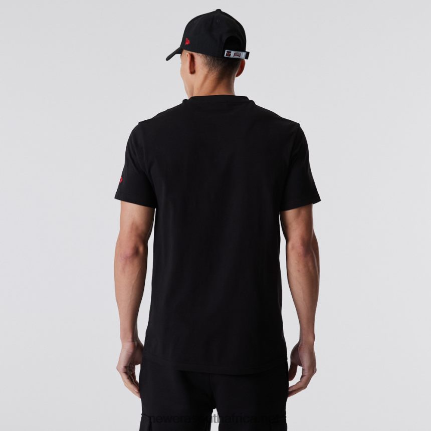 Chicago Bulls NBA Outline Logo Black T-Shirt New Era TRBRBN3166