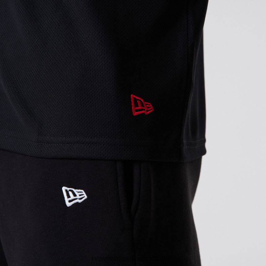 Chicago Bulls NBA Outline Mesh Black T-Shirt New Era TRBRBN2918