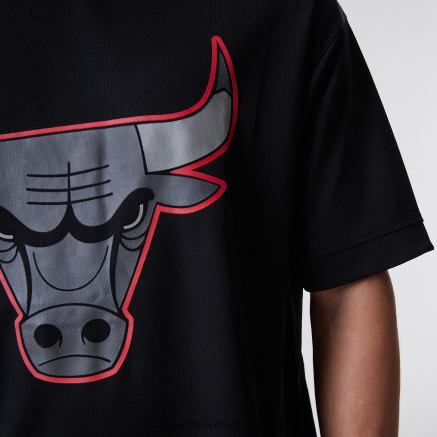Chicago Bulls NBA Outline Mesh Black T-Shirt New Era TRBRBN2918