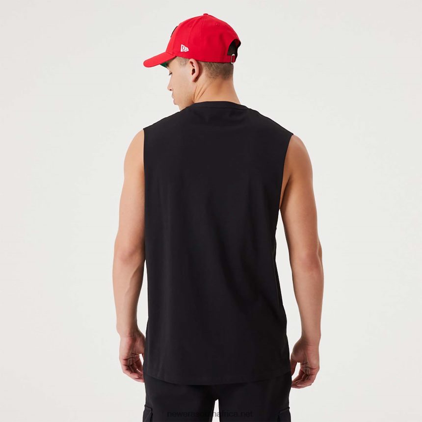 Chicago Bulls NBA Script Essential Black Tank Top New Era TRBRBN3121