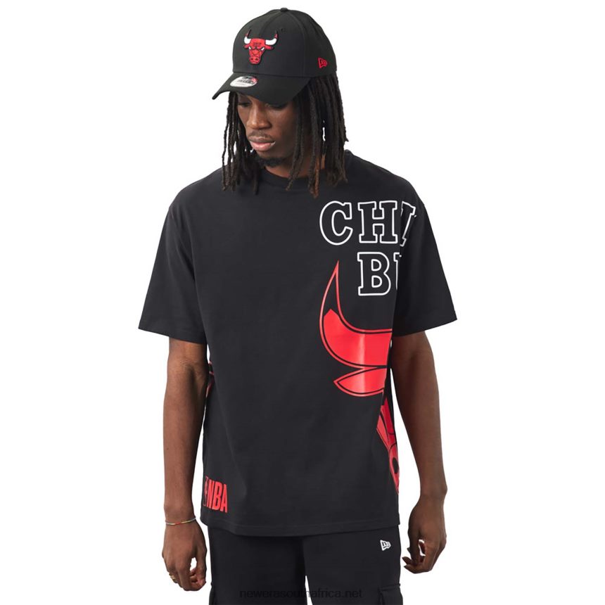Chicago Bulls NBA Side Logo Black T-Shirt New Era TRBRBN3141
