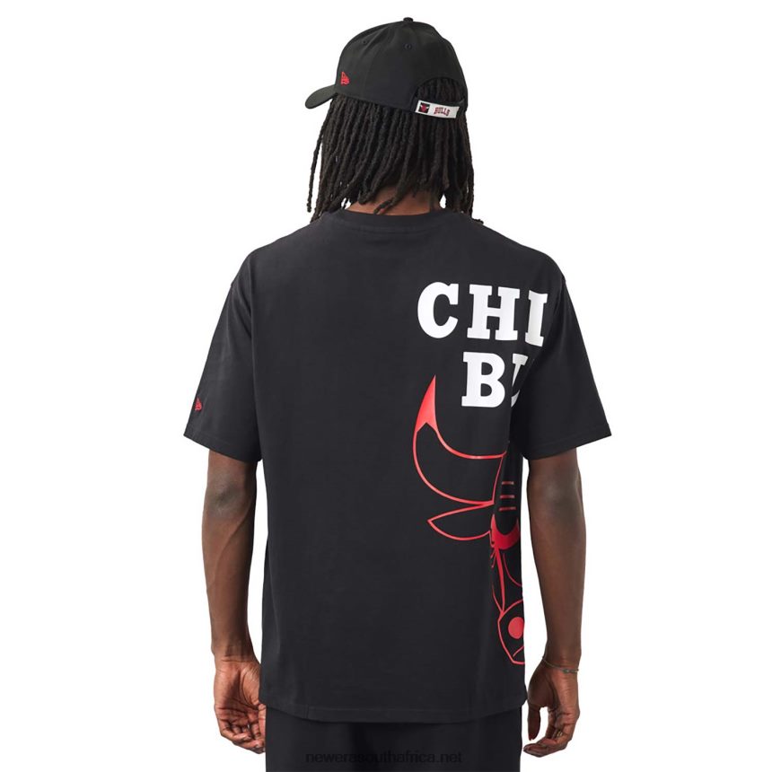 Chicago Bulls NBA Side Logo Black T-Shirt New Era TRBRBN3141