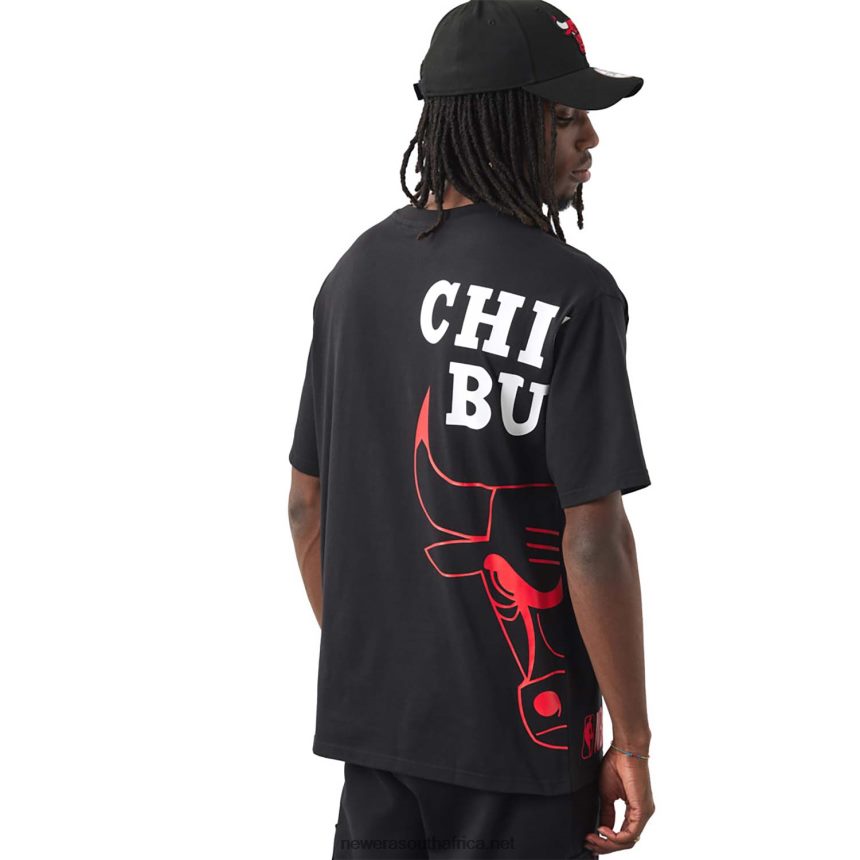Chicago Bulls NBA Side Logo Black T-Shirt New Era TRBRBN3141