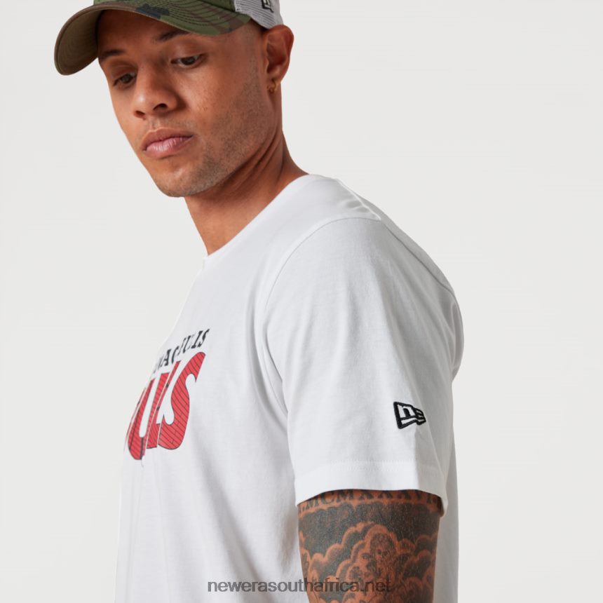 Chicago Bulls NBA Wordmark White T-Shirt New Era TRBRBN3020