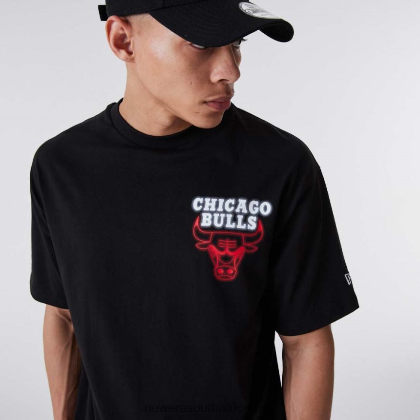 Chicago Bulls Neon Oversized Black T-Shirt New Era TRBRBN2903