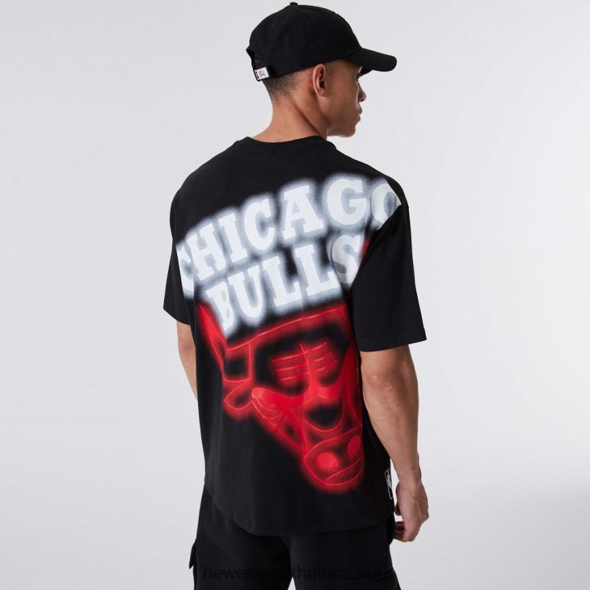 Chicago Bulls Neon Oversized Black T-Shirt New Era TRBRBN2903