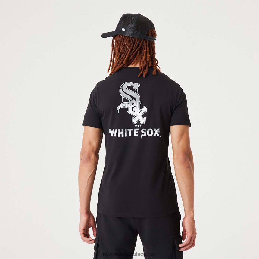 Chicago White Sox MLB Drip Logo Black T-Shirt New Era TRBRBN3122