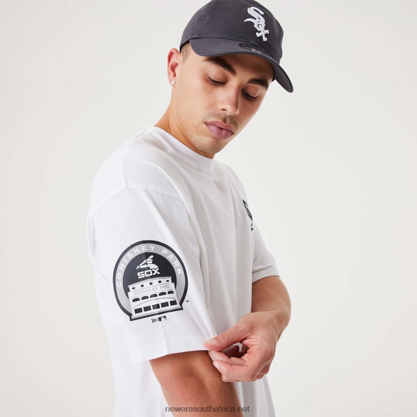Chicago White Sox MLB Heritage White Oversized T-Shirt New Era TRBRBN3028