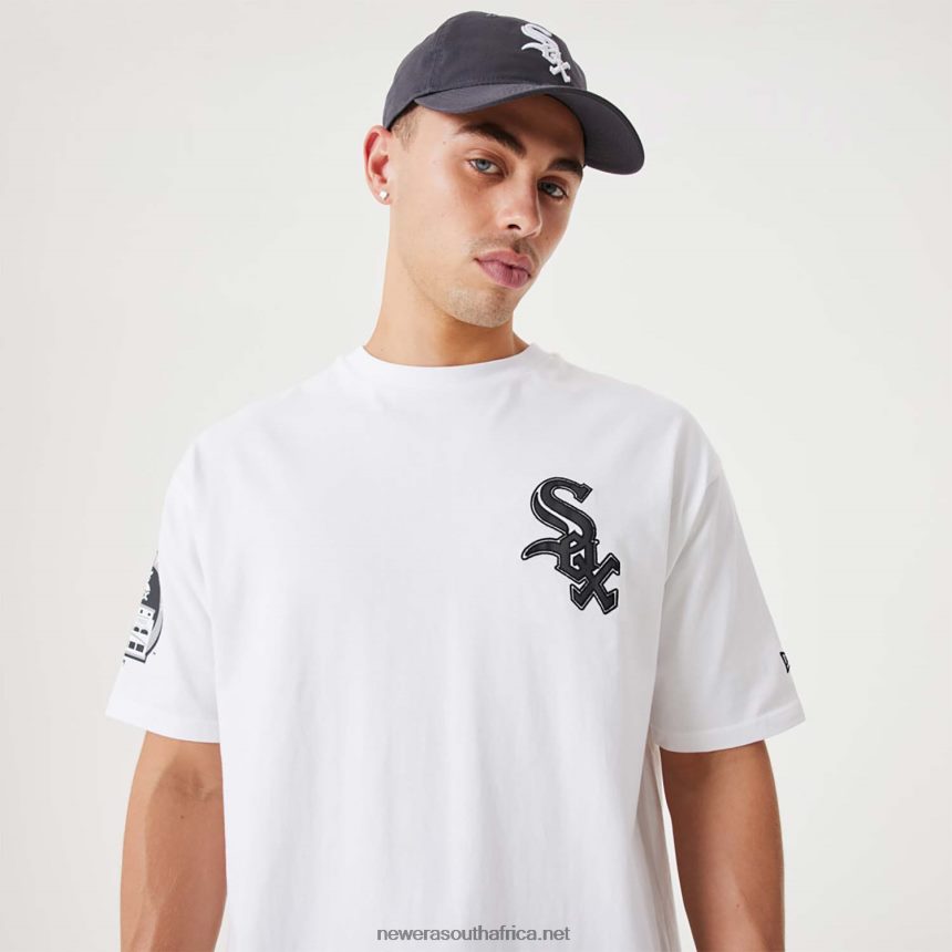 Chicago White Sox MLB Heritage White Oversized T-Shirt New Era TRBRBN3028